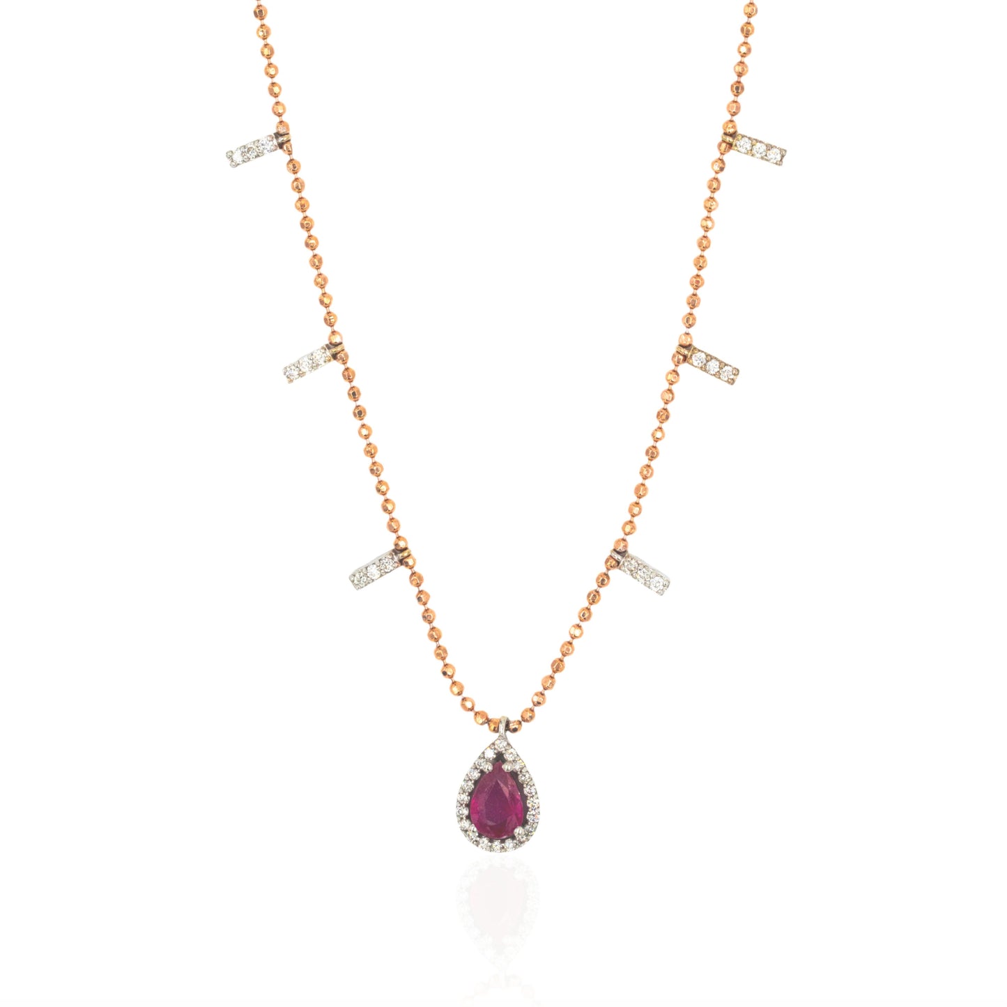 Ruby Drop Kolye