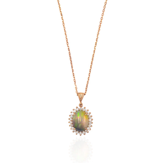 Opal Diamond Kolye