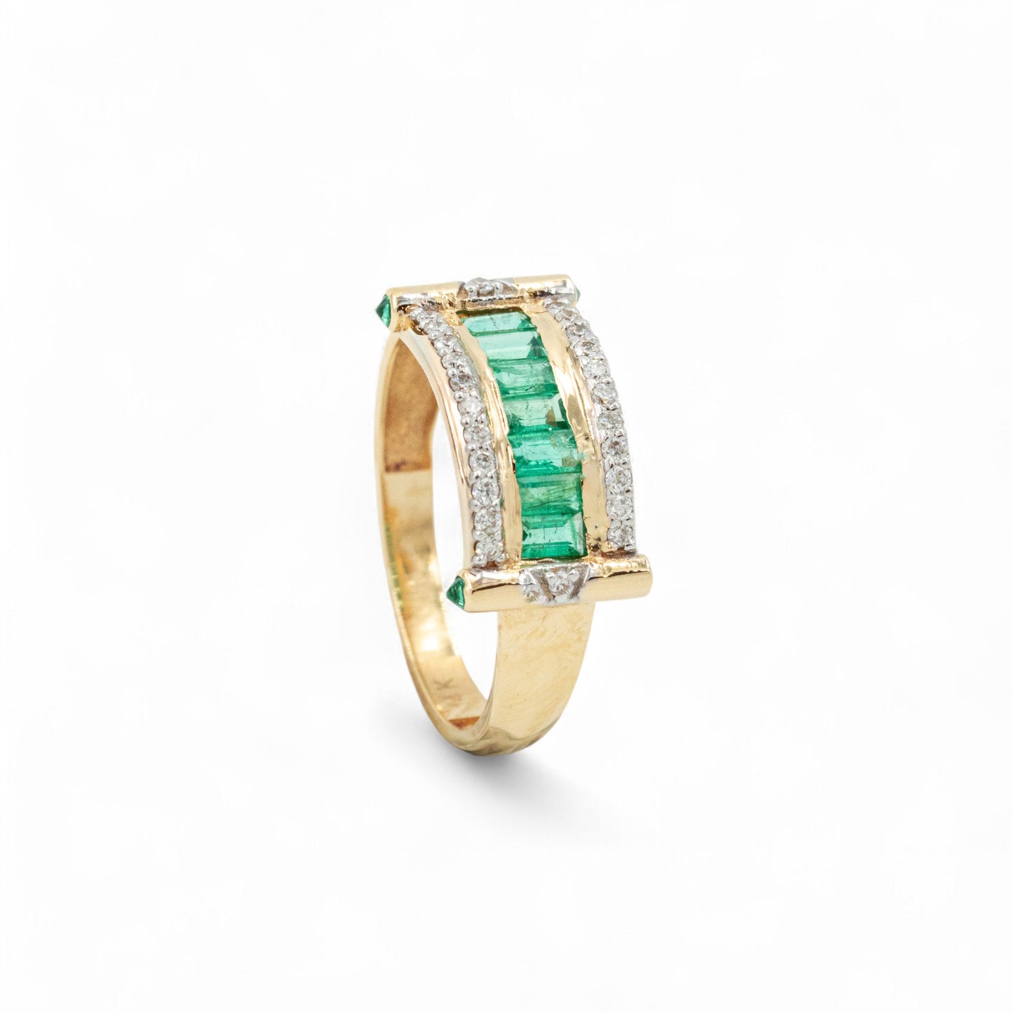 Emerald Cubes Yüzük